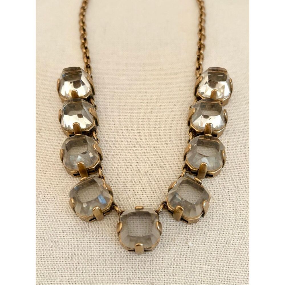 J.Crew | Chunky Glass Statement Necklace | 19” Adjustable